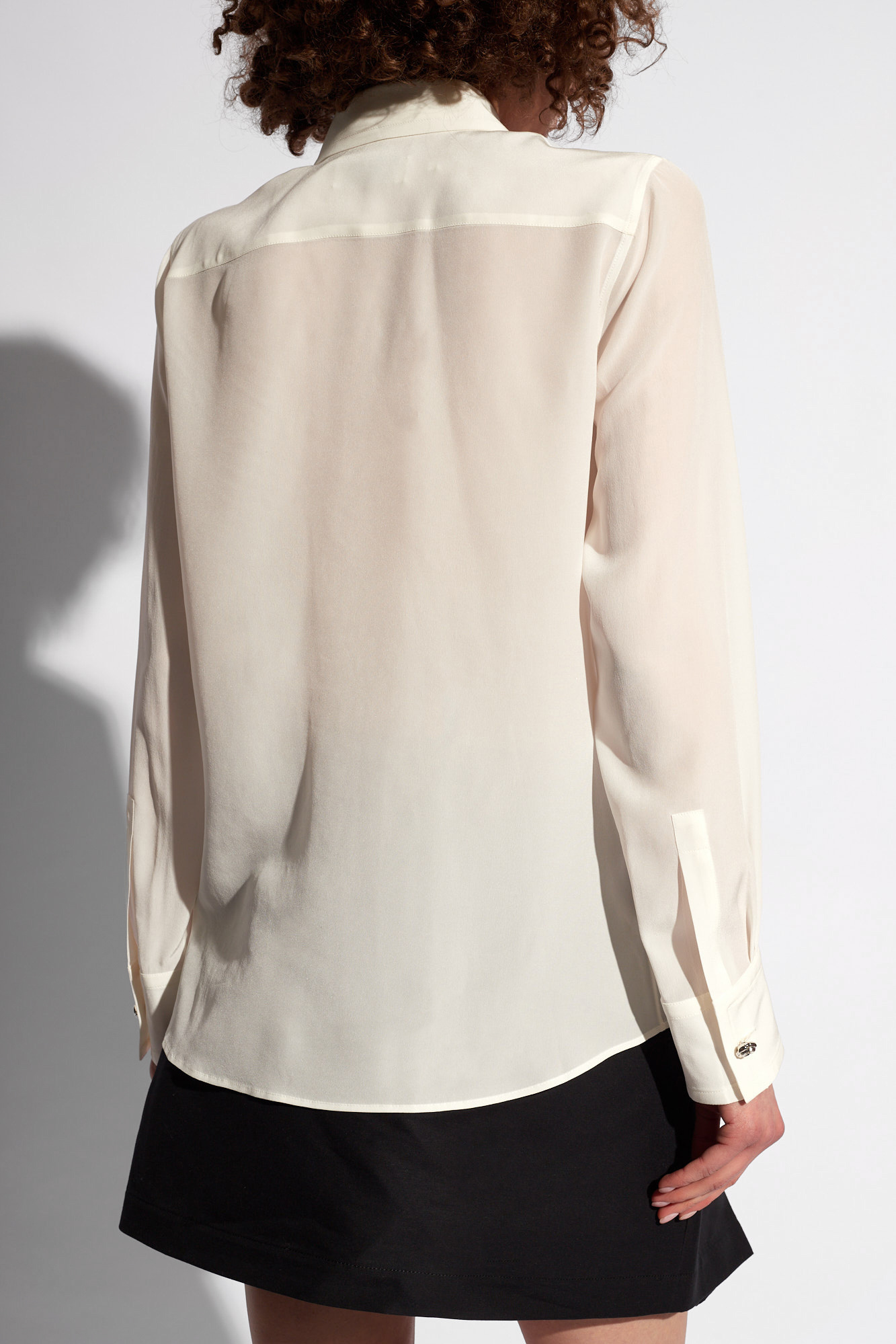 LANVIN silk チュニック？ブラウス Lanvin graphic-print Silk Shirt | Blue | FARFETCH OM